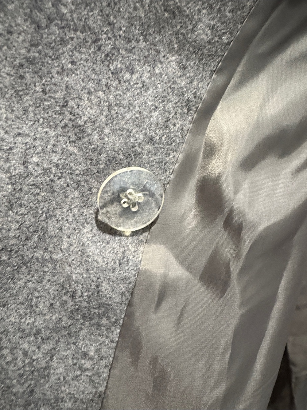 Michael Kors Gray Wool Blend Asymmetrical Zip Coat Sz 4-Thank Yourself in Winter - Picture 13 of 15